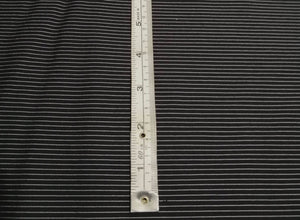 Tissus léger - 115cm - polyester coton extensible rayé noir et blanc