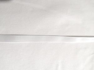 Ruban cordé blanc - 1cm (3/8")