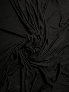 Tricot  - 150cm (60") - Rayonne spandex, noir