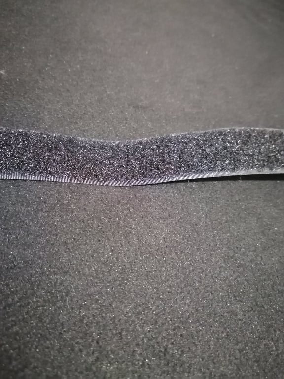 Velcro femelle noir - à coudre - 2,5cm (1